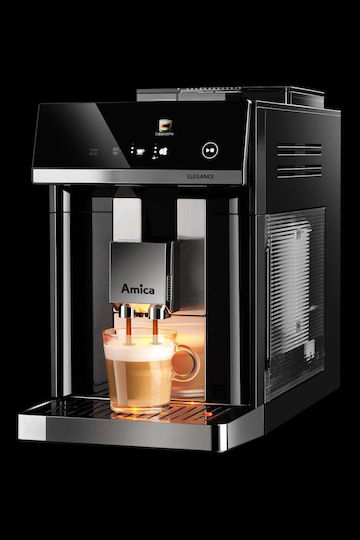 Amica Automatic Espresso Machine 1450W Pressure 15bar for Cappuccino with Grinder Black 2101729