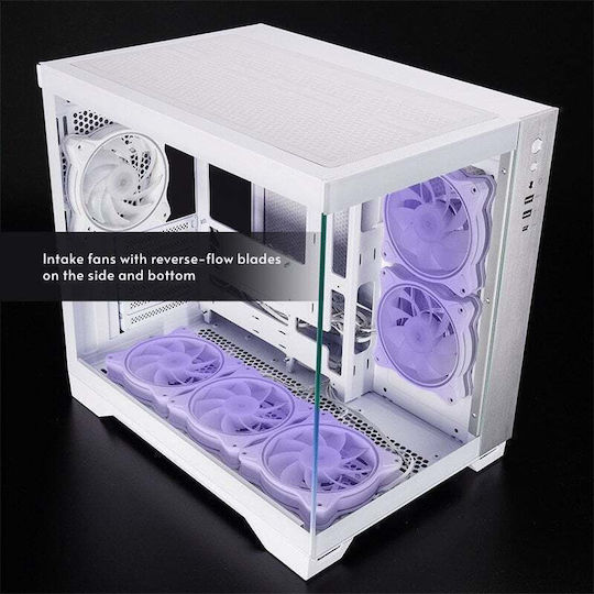 Chieftec Visio GM-30W-TG-OP Würfel Computergehäuse mit Seitenfenster Weiß