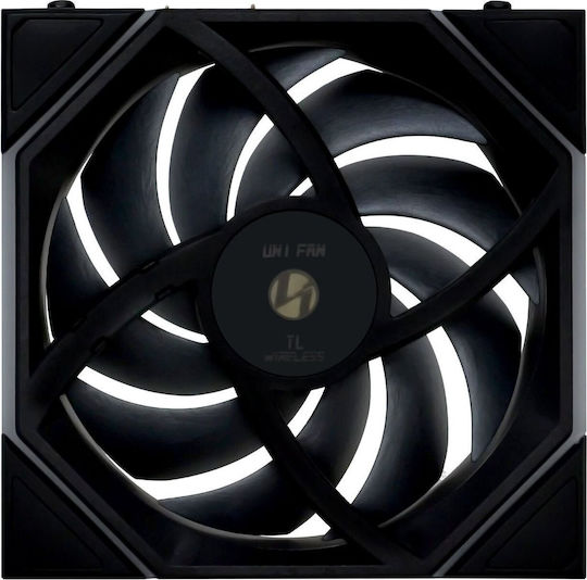 Lian Li UNI Fan TL Wireless Umkehrklinge Gehäuselüfter 120mm (200rpm / 83,4cfm) mit ARGB Beleuchtung und Verbindung 4-Pin PWM