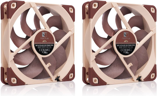 Noctua NF-A12x25 G2 PWM Sx2-PP Ventilator Carcasă 120mm (1800rpm) Fără Iluminare LED și Conexiune 4-Pin Maro