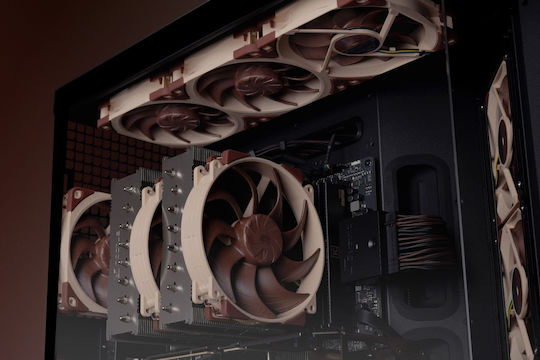 Noctua NF-A12x25 G2 PWM Sx2-PP Ventilator Carcasă 120mm (1800rpm) Fără Iluminare LED și Conexiune 4-Pin Maro