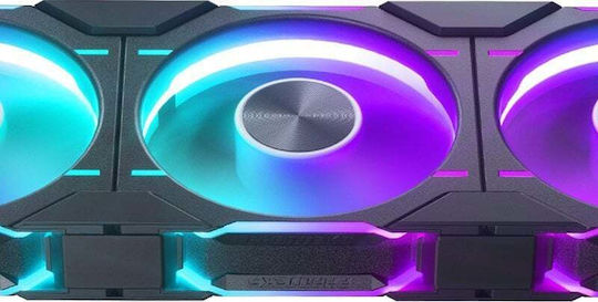 Phanteks PH-F120D30 Case Fan (2000rpm / 61.5cfm) με RGB Φωτισμό και Σύνδεση 4-Pin PWM Regular Black