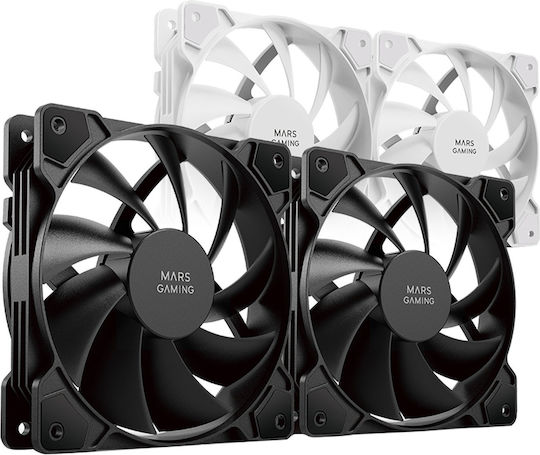 MFPROX2 Gehäuselüfter 120mm (1200rpm) Ohne LEDs Beleuchtung und Verbindung 4-Pin Molex 2 Stück