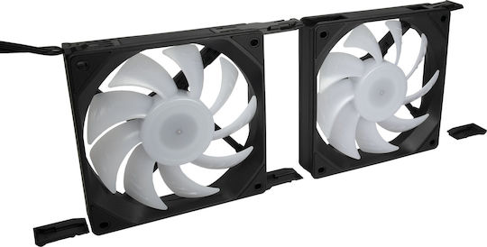 Inter-Tech ES-011 Case Fan 120mm (75cfm) με RGB Φωτισμό και Σύνδεση 4-Pin PWM