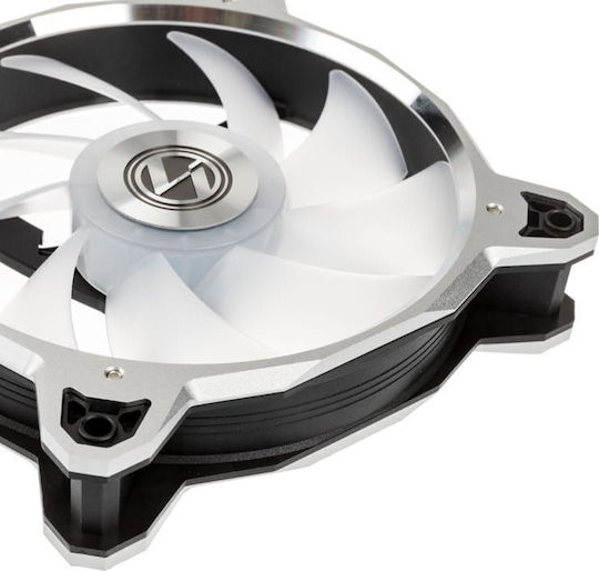 Lian Li Bora Case Fan 120mm (2050rpm / 57.2cfm) with RGB Lighting and 4-Pin PWM Connection 3pcs Bora Silver