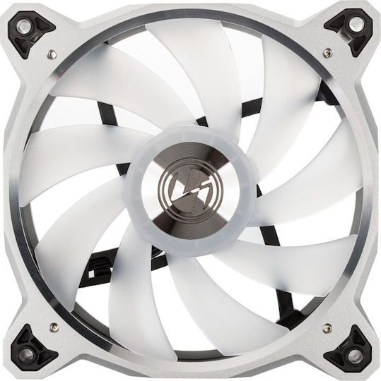 Lian Li Bora Case Fan 120mm (2050rpm / 57.2cfm) with RGB Lighting and 4-Pin PWM Connection 3pcs Bora Silver