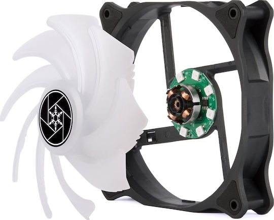 Silverstone Air Blazer 120R Case Fan 2200rpm 93.97cfm with ARGB Lighting and 4-Pin PWM Connection