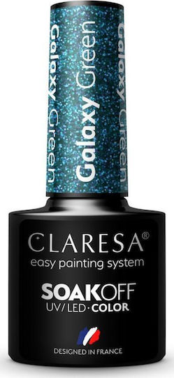 Claresa Galaxy Green Gel Nail Polish 5ml