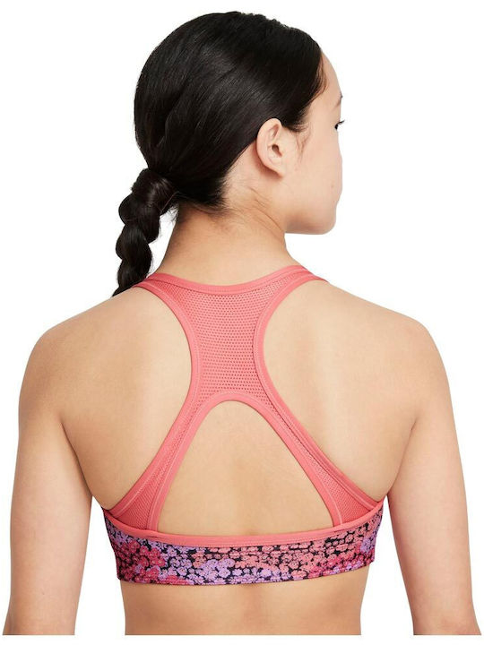 Nike Swoosh Bustieră pentru copii Dri-Fit Roz