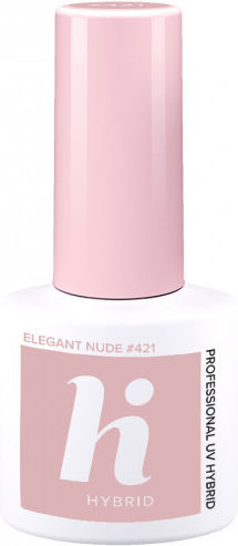 Hi Hybrid Semi-Permanent Nail Polish Elegant Nude 421 5ml 1pcs