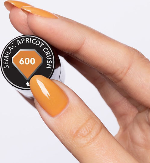Semilac Semi-permanent varnish 600 Apricot Crush 7 Ml