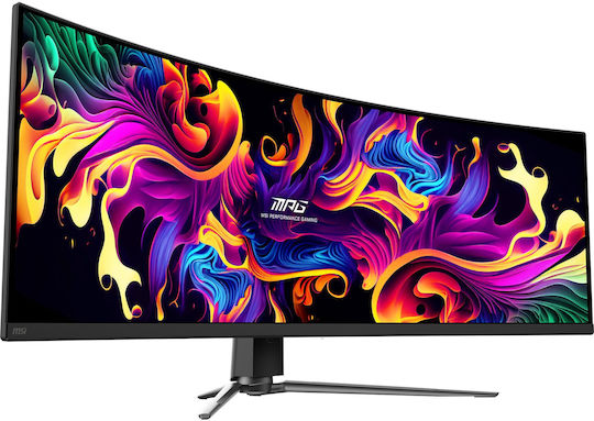 MSI MPG 491CQPXDE Ultrawide QD-OLED HDR Curbat Gaming Monitor 49" 5120x1440 240Hz cu Timp de Răspuns 0.03ms GTG