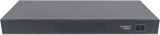 Intellinet 561044 Gigabit Ethernet Switch Unmanaged Switch with 24 Gigabit (1Gbps) Ethernet Ports and 2 SFP Ports