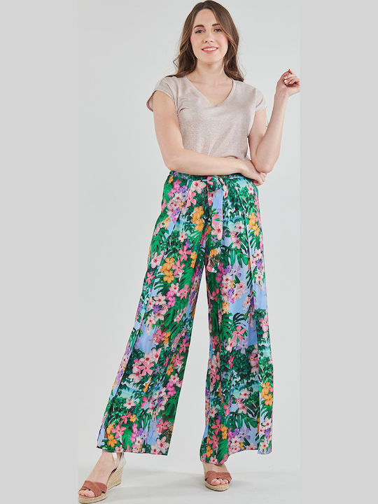 Laurel Γυναικεία Ψηλόμεση Παντελόνα με Λάστιχο Floral