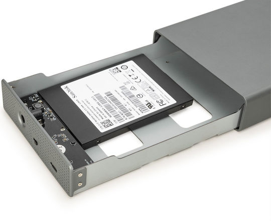 Digitus Θήκη για Σκληρό Δίσκο 3.5" SATA III με σύνδεση Serial / USB 3.0 σε Γκρι χρώμα