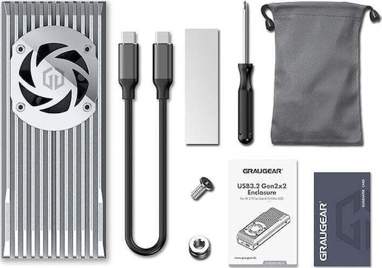 Graugear Θήκη για Σκληρό Δίσκο M.2 PCI Express NVME με σύνδεση Type-C