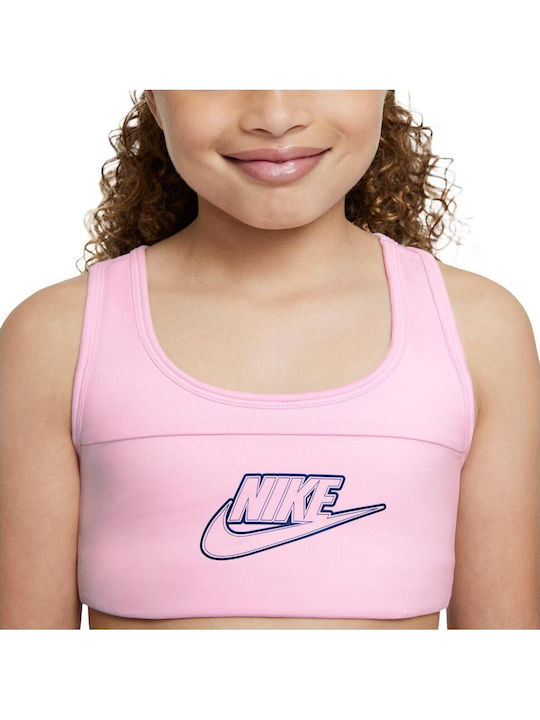 Nike Swoosh Παιδικό Μπουστάκι Dri-Fit Ροζ