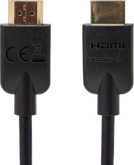 Techly HDMI 2.0 Premium High Speed 4K 60Hz HDR Cable HDMI Male - HDMI Male 2m Black