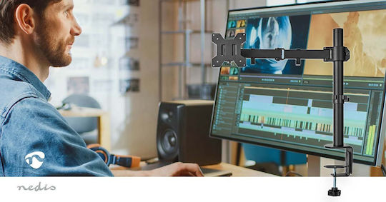 Nedis Ständer Auf dem Schreibtisch Bildschirm bis zu 32" mit Arm (MMSIS110BK)