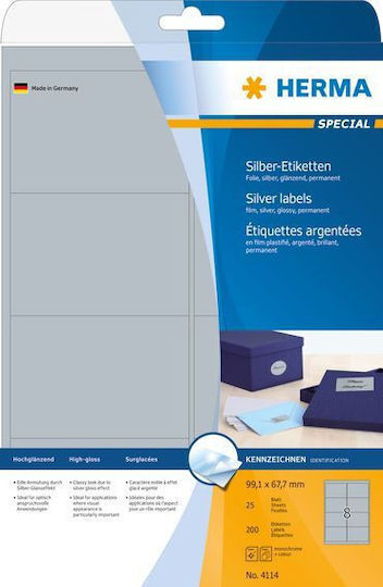 Herma Etichete autoadezive A4 Dreptunghiulare 99.1x67.7mm