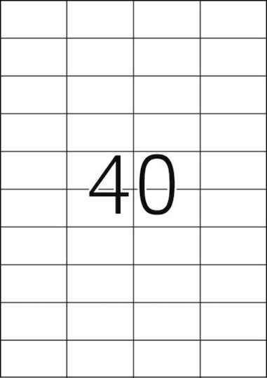 Herma 1000 Self-Adhesive Rectangular A4 Labels 52.5x29.7mm