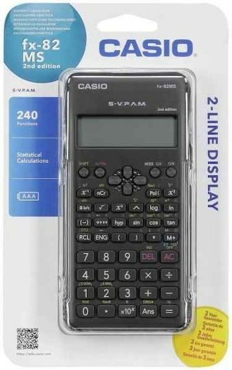 Casio FX-82MS Calculator Scientific 12 Digits in Black Color 1pcs