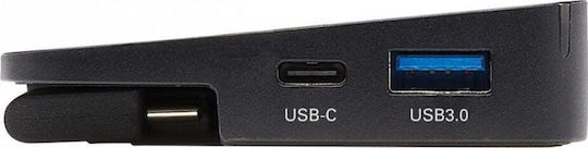 Eaton Tripp USB-C Dock USB-C Docking Station with HDMI/DisplayPort 4K PD Ethernet and Support for 3 Monitors Black