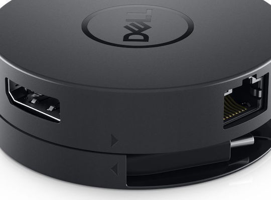 Dell DA300 USB-C / USB-A Docking Station με HDMI 4K PD Ethernet Μαύρο