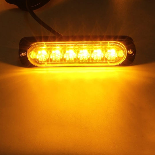 Truck Volume Lights 4pcs LED Roadside Assistance with Remote Control 12 / 24V - Orange MAR746