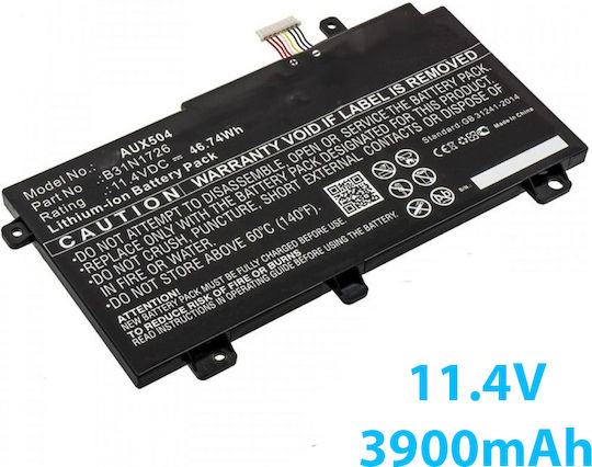 Laptop Battery B31n1726 Asus Fx80 Fx86 Tuf Fx504 Fx504ge Fx504gm Fx505 Fx505dt Fx505dy Fx505ge Fx505gd Fx505gm A15 Fa506iu A17 Fa706ii Series B3ii 1bneh B31bn91 A41lk9h 11.4v 48wh Oem Code 1-bat0315