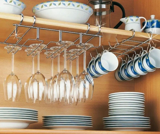 Wenko Metallic Mounted Glass Holder Rack