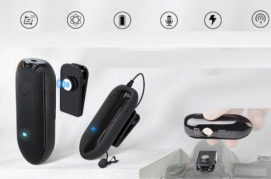 Ledgo 318C Wireless Microfon Πέτου, Clip On pentru Vocale + Mâner