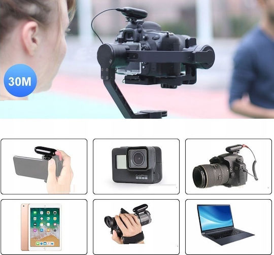 Ledgo 318C Wireless Microfon Πέτου, Clip On pentru Vocale + Mâner
