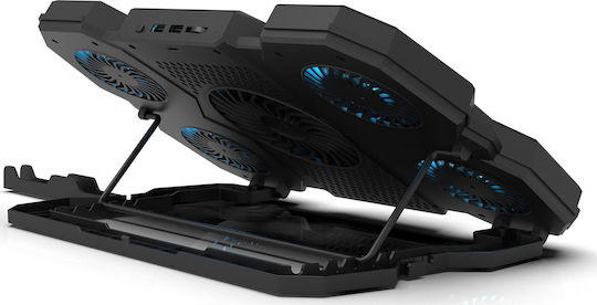 Inca INC-614GMS Cooling Pad για Laptop έως 17" με 4 Ανεμιστήρες και Φωτισμό
