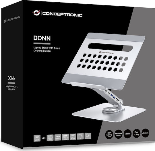 Conceptronic Βάση Στήριξης για Laptop Λευκό (DONN27G)