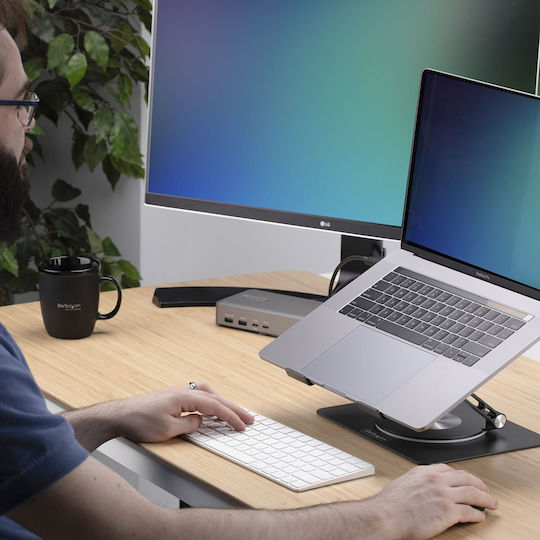 StarTech Βάση Στήριξης για Laptop Ασημί ATFR-LAPTOP-RISER