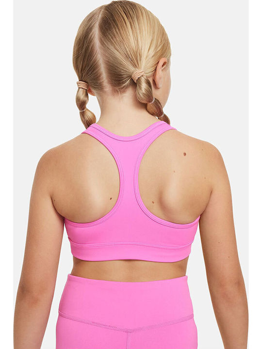 Nike Swoosh Παιδικό Μπουστάκι Dri-Fit Ροζ