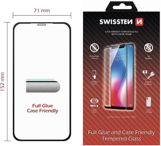 Swissten Full Face Tempered Glass Apple iPhone XS Max Black