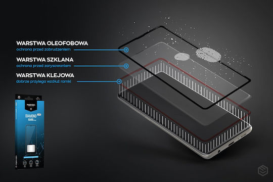 MyScreenPROTECTOR 5D Adeziv complet Tempered Glass Negru (Realme 12+)