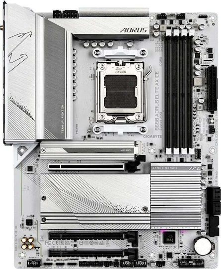Gigabyte B650 Aorus Elite AX ICE Wi-Fi Motherboard ATX with AMD AM5 Socket