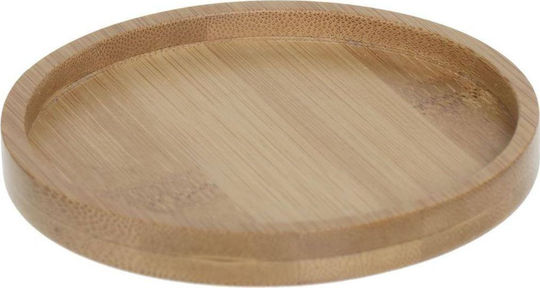 Atmosphera Rund Untersetzer Hölzernes mit Gestell Braun 11.5cm 6Stück