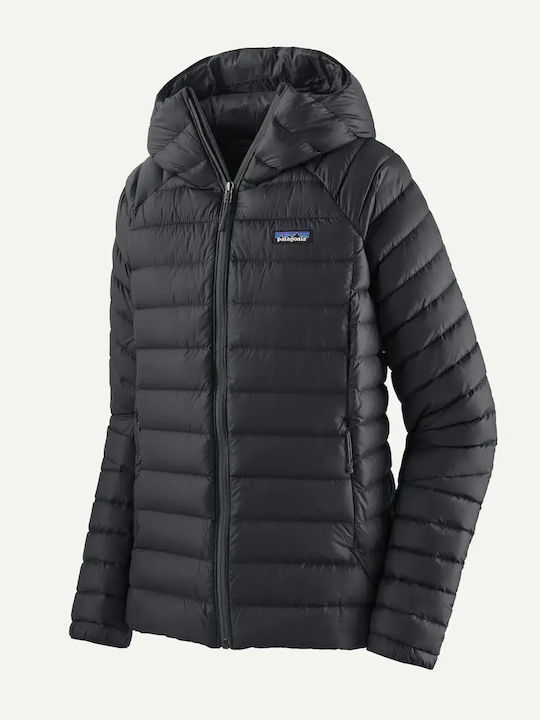 Γυναικείο Puffer Μπουφάν Αντιανεμικό για Χειμώνα Black
