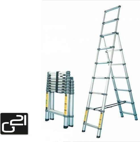 G21 Teleskopische Leiter Aluminium Stufen