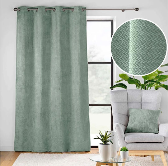 Douceur d'Intérieur Verdunkelungsvorhang mit Grommet Grüne 140x240cm