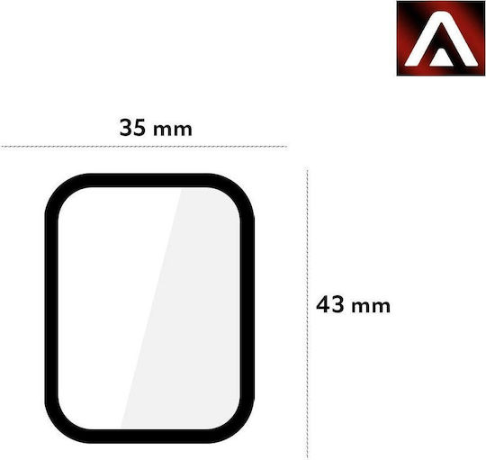 Full Glue Vollflächig gehärtetes Glas für das Mi Uhr 1Stück