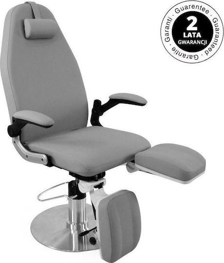 Elegant Furniture Scaun Pedichiură Gri cu Înălțime Reglabilă