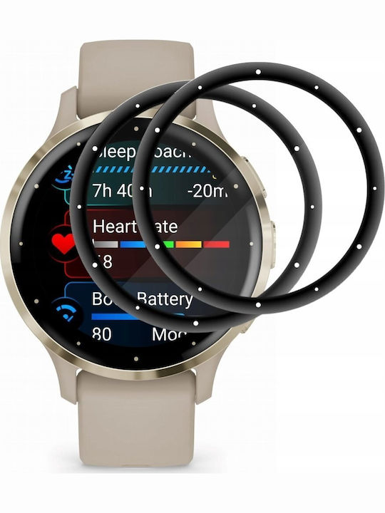 Wozinsky Full Glue Gehärtetes Glas für das Garmin Venu 2Stück