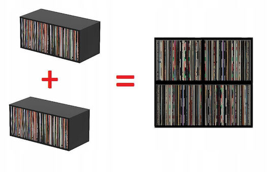 Glorious Record Box 230 Vinyl Stand Black
