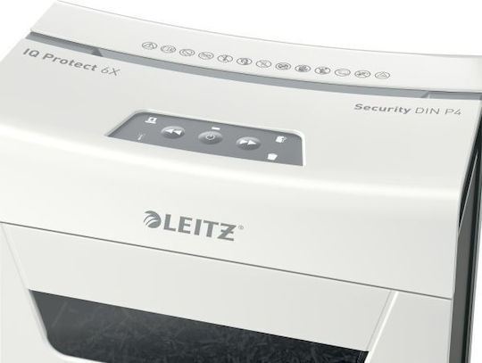 Leitz Aktevernichter IQ Protect 6X Querschnitt 6 Blätter mit Behälter 10Es