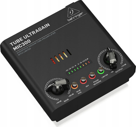 Behringer MIC300 Tube Ultragain Tube Microphone Preamplifier Mono with Phantom Power & 1 XLR Input